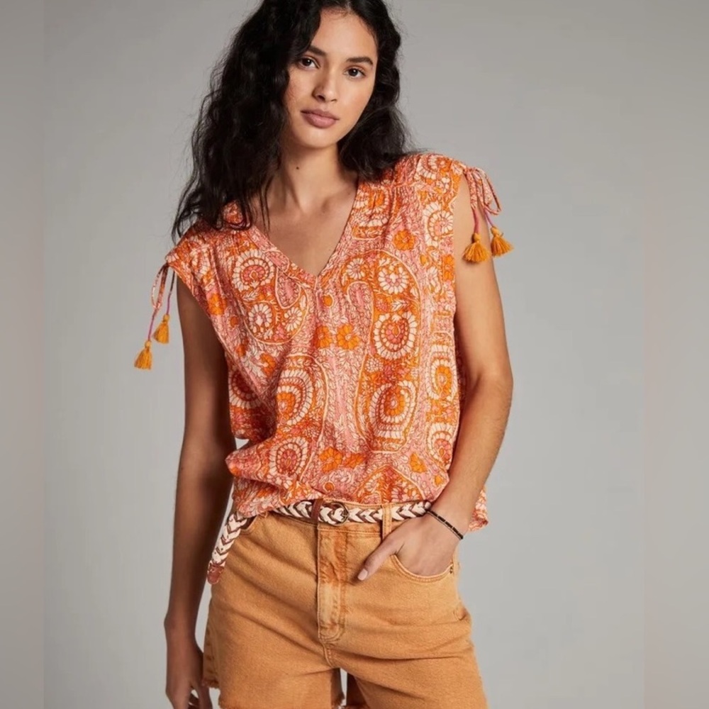 ANTHROPOLOGIE Summer Shell - Picture 1 of 10